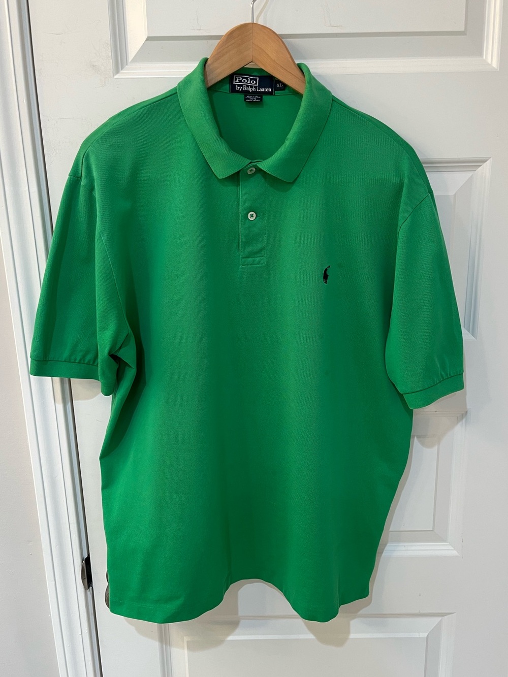 Polo Ralph Lauren Green Pima Cotton Polo Shirt Mens XL Short Sleeve Classic